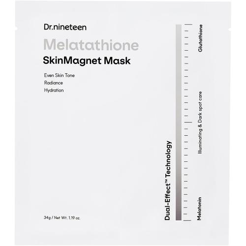 DR.NINETEEN Melatathione Skin Magnet Mask 34 gr - Masca de fata formulata cu melatonina si glutation, care contribuie la uniformizarea nuantei pielii si la metinerea hidratarii