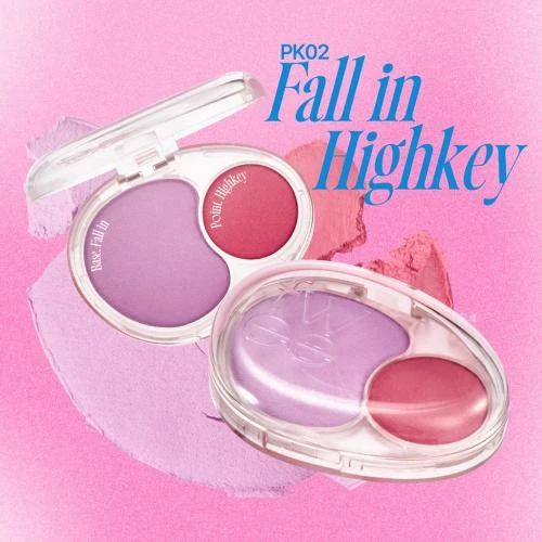 Mellow Dual Blusher Fard de obraz PK02 Fall in Highkey 7.2 gr