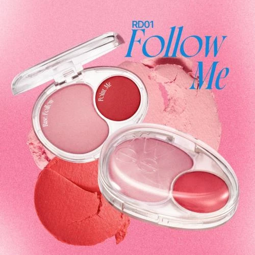 Mellow Dual Blusher Fard de obraz RD01 Follow me 7.2 gr