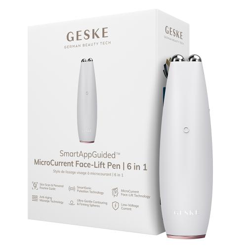 GESKE SmartAppGuided Face Lift Pen 6 in 1 Starlight - Dispozitiv Facial Antirid - Lifting Instantaneu si Tonifiere cu Microcurent, 1 buc.