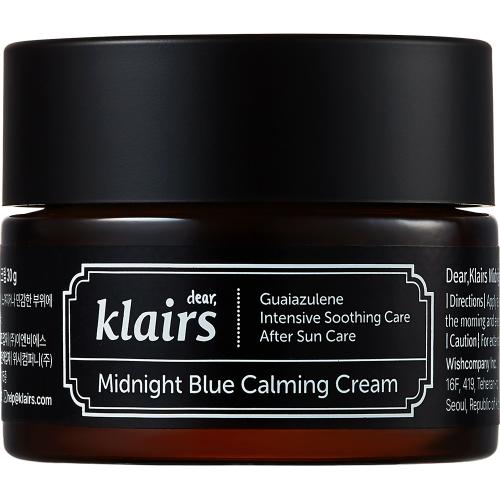 Dear Klairs Midnight Blue Crema de Fata Calmanta 30 ml - Efect Calmanti si Regenerare Piele Sensibila, 30 ml