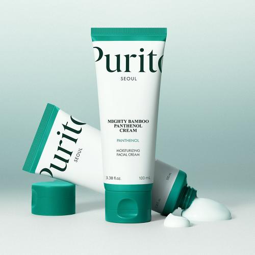 PURITO Mighty Bamboo Crema pentru Fata Panthenol - Reparare Bariera si Hidratare Intensa, 100 ml