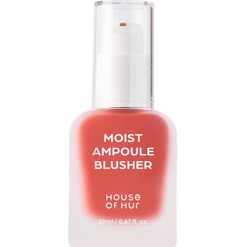HOUSE OF HUR Moist Ampoule Blusher - fard de obraz lichid cu textura usoara tip ser, care contribuie la obtinerea unui plus natural de culoare si luminozitate si la metinerea confortului pielii - 20 ml - 05 Peach Coral