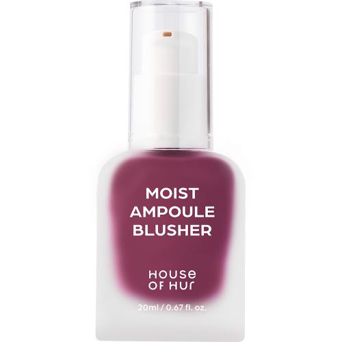 HOUSE OF HUR Moist Ampoule Blusher - fard de obraz lichid cu textura usoara tip ser, conceput pentru a oferi pielii un plus natural de culoare si luminozitate, cu intensitate ajustabila prin aplicare in straturi - 20 ml - 08 Berry Purple