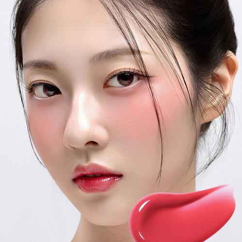 HOUSE OF HUR Moist Ampoule Blusher Mini - fard de obraz lichid cu textura usoara tip ser, care contribuie la oferirea pielii unui plus natural de culoare si luminozitate si la metinerea confortului pielii pe parcursul zilei - 10 ml - 02 Deep Plum