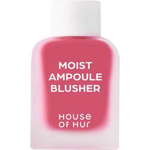 HOUSE OF HUR Moist Ampoule Blusher Mini - fard de obraz lichid cu textura usoara tip ser, care contribuie la un plus natural de culoare si luminozitate si la mentinerea confortului pielii - 10 ml - 07 Pink Rosie