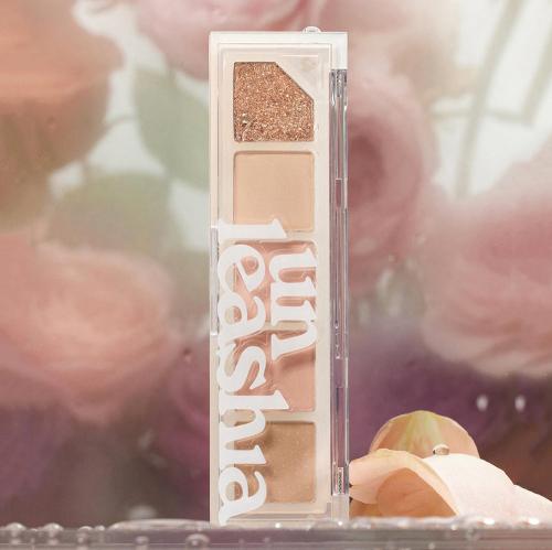 UNLEASHIA Mood Shower Face Palette Fard de pleoape No. 2 Rose Shower - aplicare si estompare, 4 gr