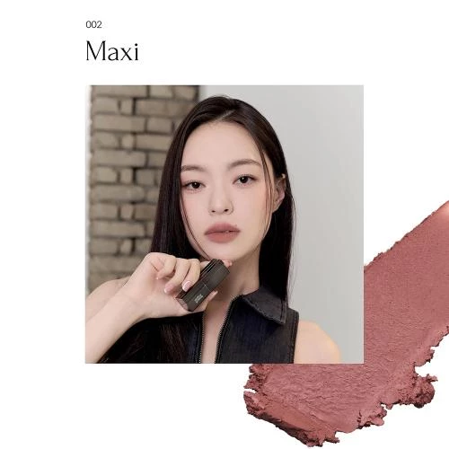 MUZIGAE MANSION Moodwear Blur Ruj Mat 002 Maxi - Hidratare si Volumizare Naturala, 4 gr