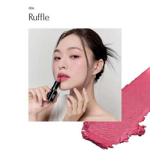 MUZIGAE MANSION Moodwear Blur Ruj 006 Ruffle - Ruj mat hidratant si catifelat, 4 gr