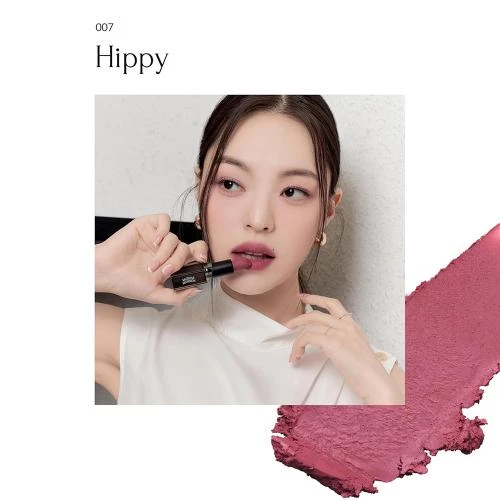 MUZIGAE MANSION Moodwear Blur Ruj Mat 007 Hippy - Hidratare si Volumizare Vegana, 4 gr