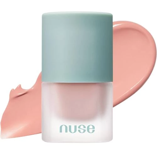 NUSE Mousse Care Fard de Obraz Lichid 02 Pink Topper - Blush Hidratant cu Niacinamida si Centella Asiatica, 16 ml