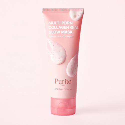 PURITO Multi PDRN Collagen Real Glow Mask, 100 ml - masca de fata formulata cu PDRN si apa cu colagen, care contribuie la hidratarea pielii si la imbunatatirea aspectului tern