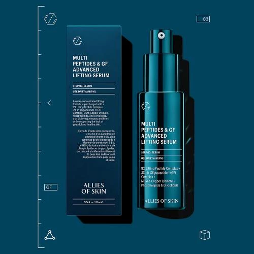 Multi Peptides & GF Advanced Lifting Serum - Ser de fata pentru uz zilnic dimineata/seara - gramaj 30 ml