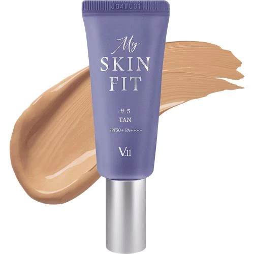 VILLAGE 11 FACTORY MY Skin Fit BB Cream - Crema Coloranta de fata #5 Tan SPF 50+ PA++++ - Protectie UV si hidratare cu Acid Hialuronic si Centella Asiatica, 20 ml