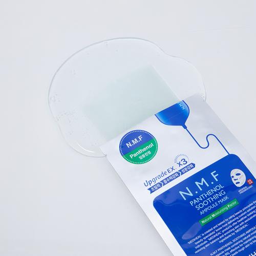 MEDIHEAL N.M.F Pantenol Soothing Ampoule Sheet Mask - masca de fata tip servetel formulata cu Pantenol si Centella asiatica, care contribuie la calmarea pielii si la reducerea senzatiei de disconfort - 27 ml