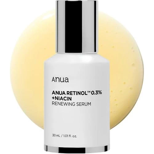 ANUA Retinol 0.3% + Niacin Renewing – Ser de Față Anti-Îmbătrânire cu Retinol și Niacinamidă, 30 ml