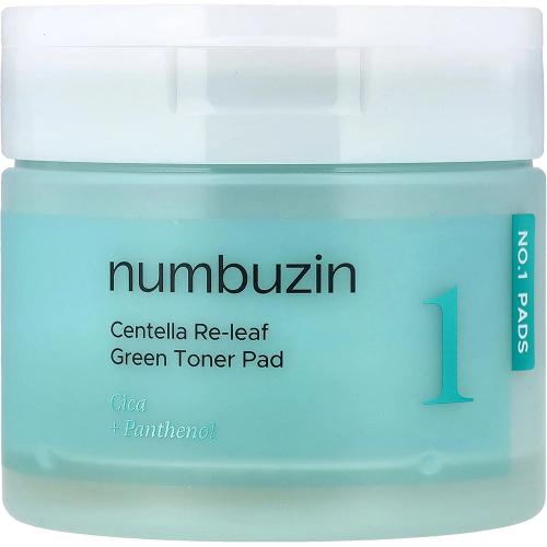 Numbuzin Centella Re-leaf Dischete Tonice Calmante 70 buc - Hidratare si Calmare Ten Acneic, 150 ml