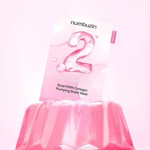 No.2 Rose PDRN Collagen Plumping Sheet Mask Crema de fata 33 ml