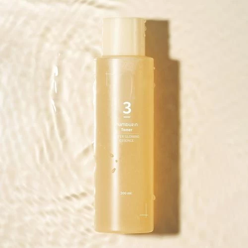 Numbuzin No.3 Super Glowing Essence Toner – Toner de Față Iluminator cu 50 de Ingrediente Fermentate, 200 ml