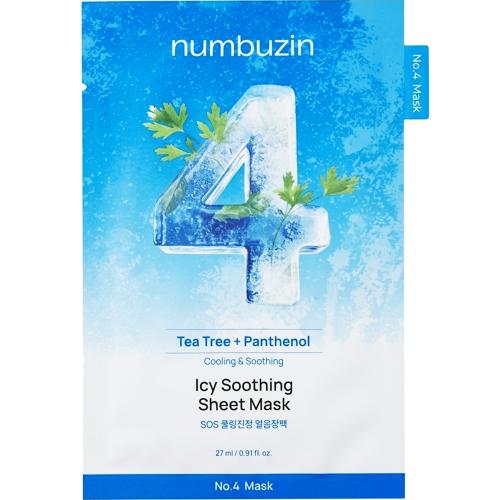 NUMBUZIN No.4 Masca Servetel Calmanta si Hidratanta - Racorire si Revigorare Ten Sensibil, 27 ml