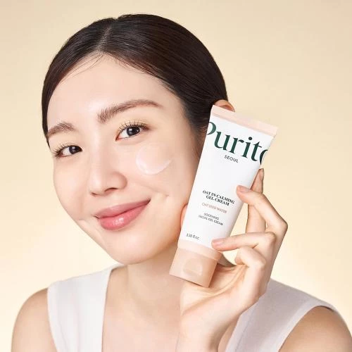 Purito Oat-In Calming Gel Cream 100 ml – Cremă-gel hidratantă cu 77% apă din semințe de ovăz, squalane și pantenol pentru calmarea și protejarea pielii sensibile