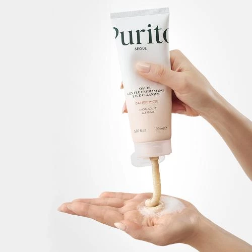 PURITO Collection Exfoliant Curatare Faciala Oat-In - Exfoliere delicata si hidratare pentru piele sensibila