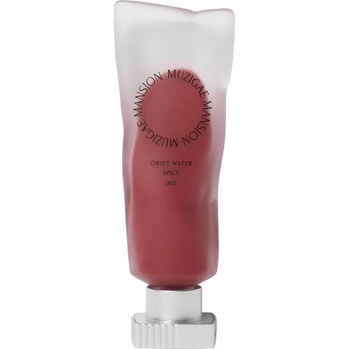Muzigae Mansion Objet Water 002 Spicy – Nuanțator vegan pentru buze, 6 ml