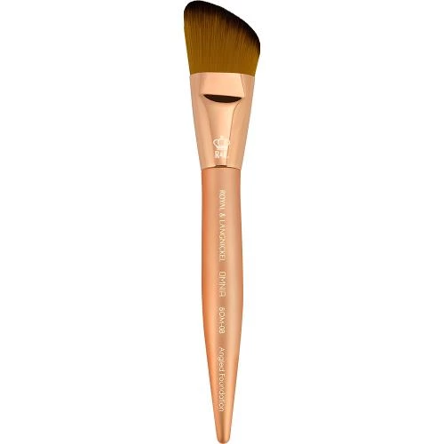 ROYAL AND LANGNICKEL OMNIA ROSE GOLD Pensula unghiulara pentru aplicarea fondului de ten Rose Gold - Aplicare Uniforma si Profesionala, 1 buc