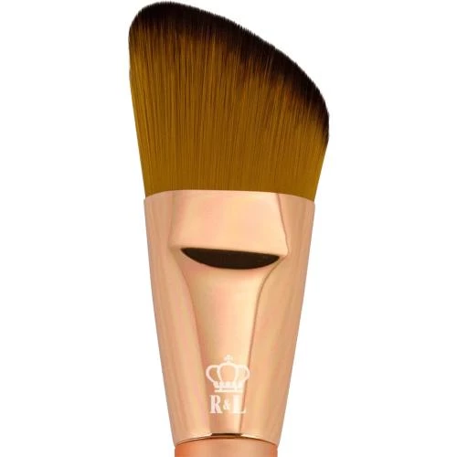 ROYAL AND LANGNICKEL OMNIA ROSE GOLD Pensula unghiulara pentru aplicarea fondului de ten Rose Gold - Aplicare Uniforma si Profesionala, 1 buc