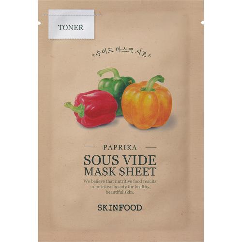 SKINFOOD Paprika Sous Vide Mask Sheet Masca de fata cu extract de paprika 18 gr