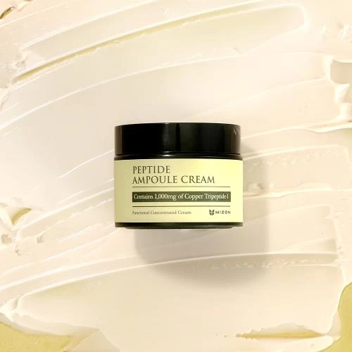 Mizon Peptide Ampoule Crema pentru fata - Fermitate si Hidratare cu Peptide si Adenozina, Redefineste Conturul Facial, 50ml