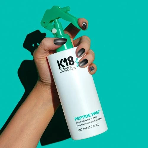 K18 Peptide Prep Spray Chelator pentru Par - Demineralizare Intensiva si Stralucire Vibranta, 300 ml