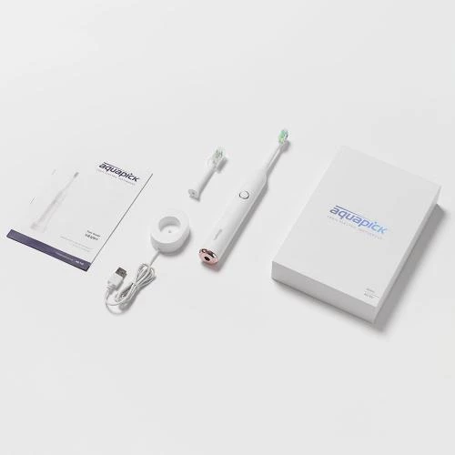 Aquapick AQ-102 Periuță de Dinți Electrică Sonică – Ideală pentru Copii și Adulți, culoare alb