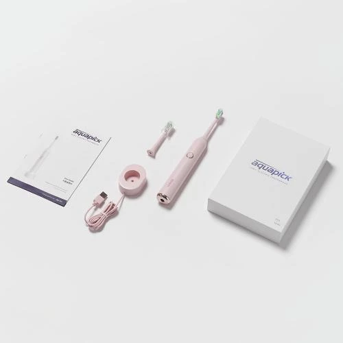 Aquapick AQ-102 Periuță de Dinți Electrică Sonică – Ideală pentru Copii și Adulți, Nr. 1 în Coreea și Japonia, culoare roz