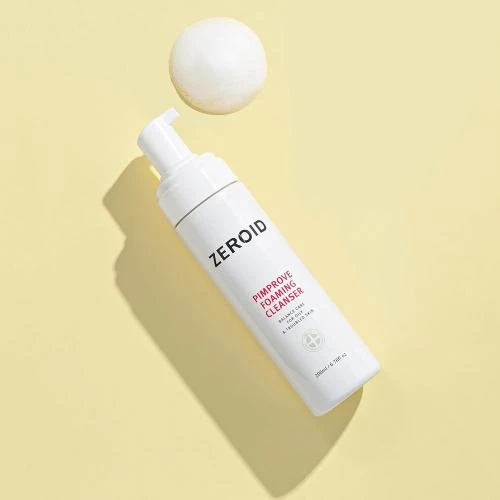 Zeroid Pimprove Foaming Cleanser | Spumă de curățare pentru ten gras și sensibil, 200 ml 