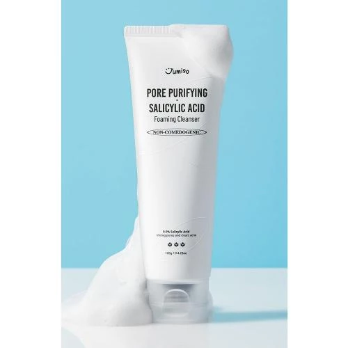 Jumiso Pore-Purifying Salicylic Foam Cleanser – Spumă de Curățare, 120 ml | K-beauty