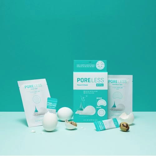 ACROPASS Poreless Plasturi cu Micro-ace pentru Porii Dilatati - Reducere Vizibila Porilor si Control Sebum, 6 buc