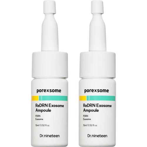 DR.NINETEEN PoreXsome ReDRN Exosome Ampoule 2x15 ml - Ser de fata formulat cu PDRN si retinol, care contribuie la ingrijirea porilor dilatati si la mentinerea fermitatii pielii