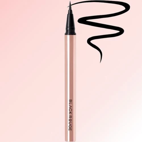 BLACK ROUGE Power Proof Tus de Ochi P01 Deep Black - Rezistent la Apa si Precizie Profesionala, 0.6g