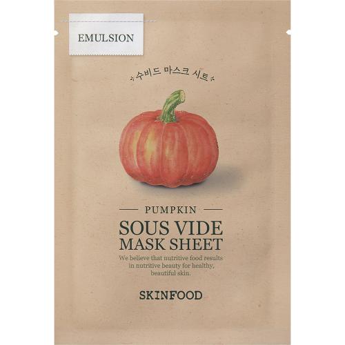 SKINFOOD Pumpkin Sous Vide Mask Sheet Masca de fata cu extract de dovleac 20 gr