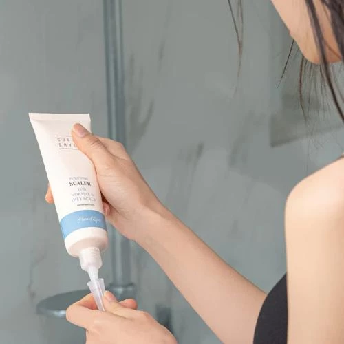 CURLY SHYLL Purifying Scaler Masca exfolianta pentru scalp gras si normal - Curatare profunda si hidratare intensa, 120 gr