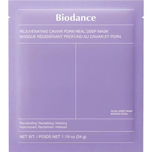 BIODANCE Rejuvenating Caviar PDRN Real Deep Mask, 34 gr - Masca de fata formulata cu apa de caviar si PDRN (Sodium DNA), care contribuie la revitalizarea pielii si la sustinerea refacerii barierei cutanate