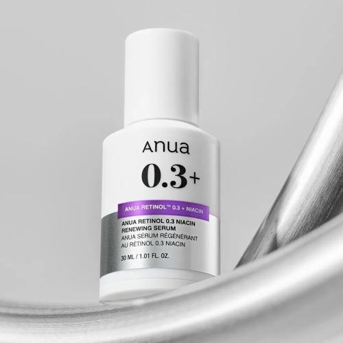 ANUA Renewing Ser pentru fata cu Retinol 0.3% si Niacinamida - Antirid si Uniformizare Ten, 30 ml