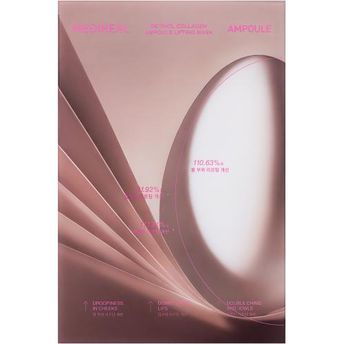 MEDIHEAL Retinol Collagen Ampoule Lifting Sheet Mask - masca de fata tip servetel formulata cu retinol si colagen, care contribuie la hidratarea pielii si la imbunatatirea aspectului ridurilor - 30 ml