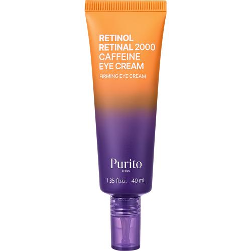 PURITO Retinol Retinal 2000 Caffeine Eye Cream 40 ml - Crema contur ochi formulata cu cafeina si retinol, care contribuie la diminuarea aspectului pungilor de sub ochi