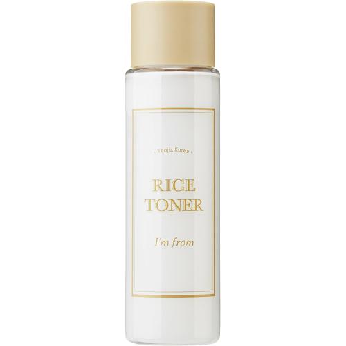 I'M FROM Rice Toner - toner de fata formulat cu extract de orez organic si apa, care contribuie la hidratarea pielii si la mentinerea confortului cutanat - 30 ml