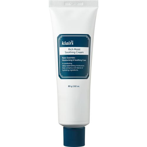 Dear Klairs Rich Moist Soothing Cream, 80 gr - crema de fata formulata cu beta glucan si uleiuri esentiale, care contribuie la hidratarea pielii si la metinerea confortului cutanat
