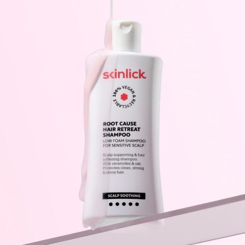 SKINLICK Root Cause Hair Retreat - sampon formulat cu ceramide si fermenti probiotici, care contribuie la mentinerea echilibrului intre curatare si nutritie si la mentinerea netezirii parului - 250 ml