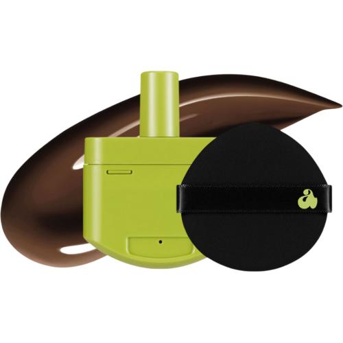 UNLEASHIA Satin Wear Healthy-Green Cushion Re-Feel fond de ten 51N Choco Fudge - hidratare si fermitate, 15 gr