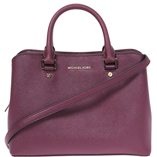 Michael michael kors savannah medium saffiano leather discount satchel